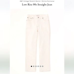 Abercrombie low rise 90s Straight Jean